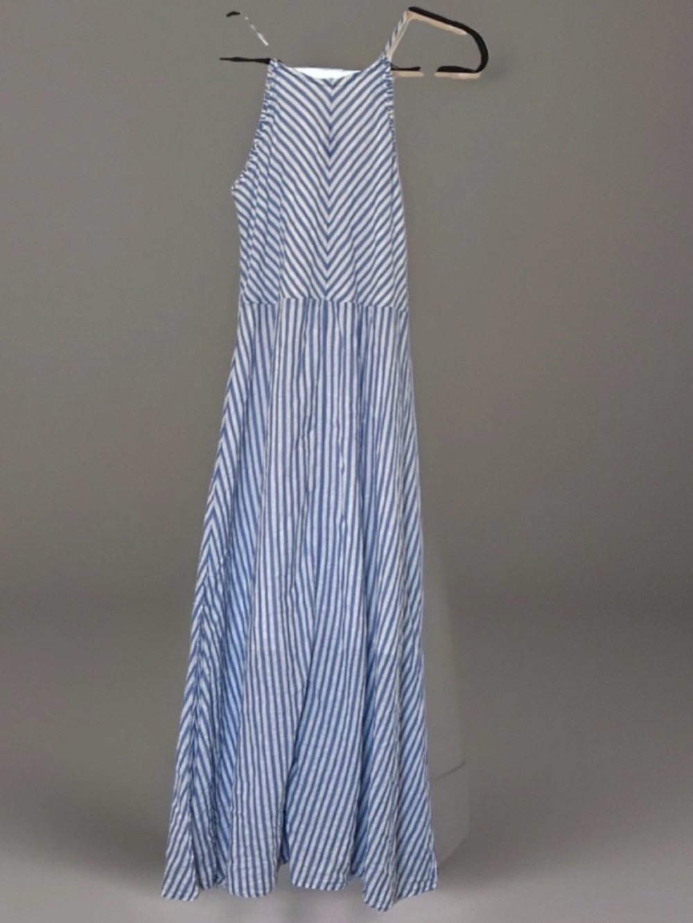 Merona Blue and White Striped Maxi Dress